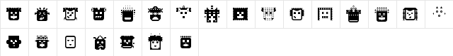 People Diverse Regular  glyph index