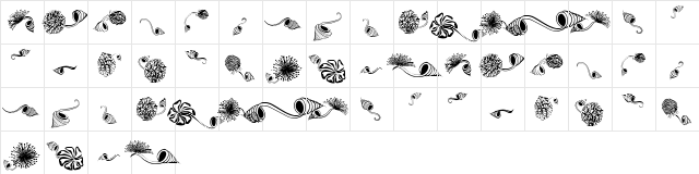 Dingsprinkle Regular  glyph index