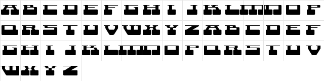 Terra  X Regular  glyph index