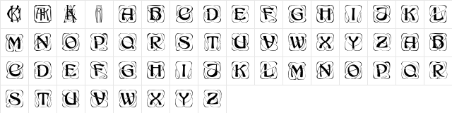 Konanur-Caps Regular  glyph index