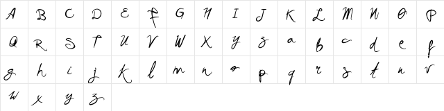 Vtks Academy Regular  glyph index