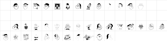 101! Jolly Chubby Guy in Red Regular  glyph index