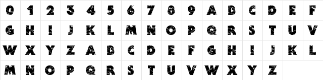 Stars Regular  glyph index