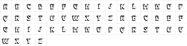 Waterway Regular  glyph index