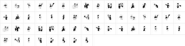 Lego System Dingbats  glyph index