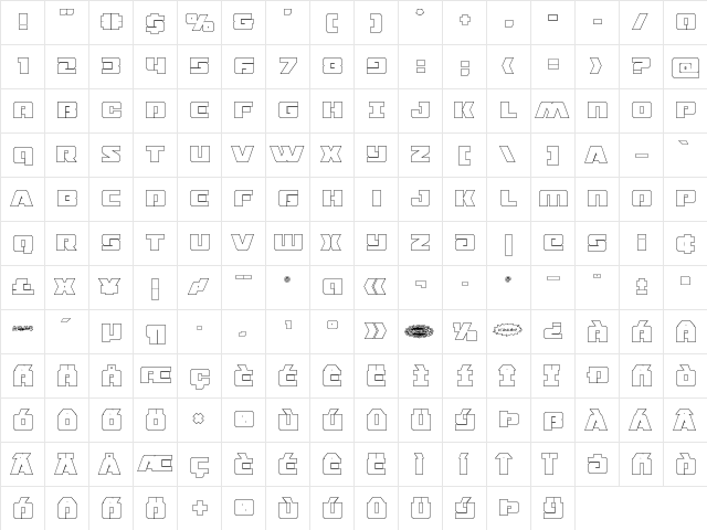 Drone Tracker Thin Outline Outline  glyph index