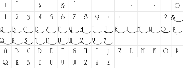 Old Paradox 2 Regular  glyph index
