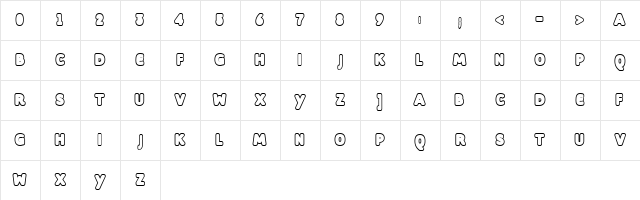 Dill Regular  glyph index