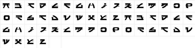 widznipp 1 Regular  glyph index