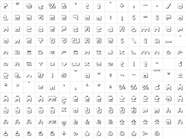 HYPNO Agent 3D 3D  glyph index