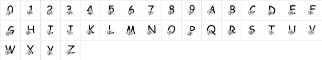 New Regular  glyph index