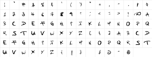 Children Once Where Regular  glyph index