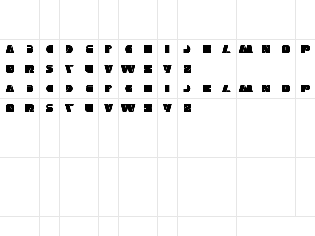 monster rock Regular  glyph index