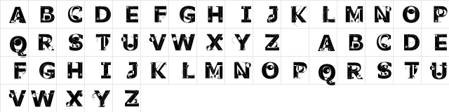 PabloSansCaps Regular  glyph index