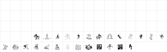 Goblins Regular  glyph index