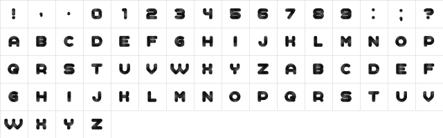 Complained Regular  glyph index