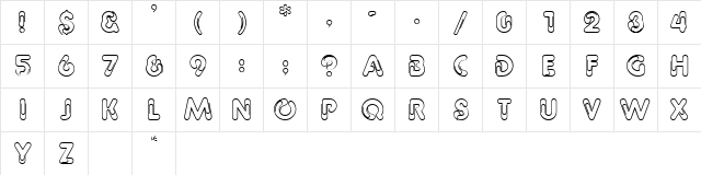 Office Normal  glyph index