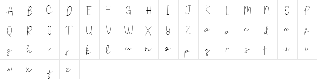 Badtaste DEMO Regular  glyph index