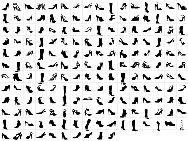 WC Fetishist Bta Regular  glyph index