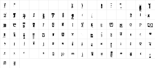 PiratesStoertebecker Regular  glyph index