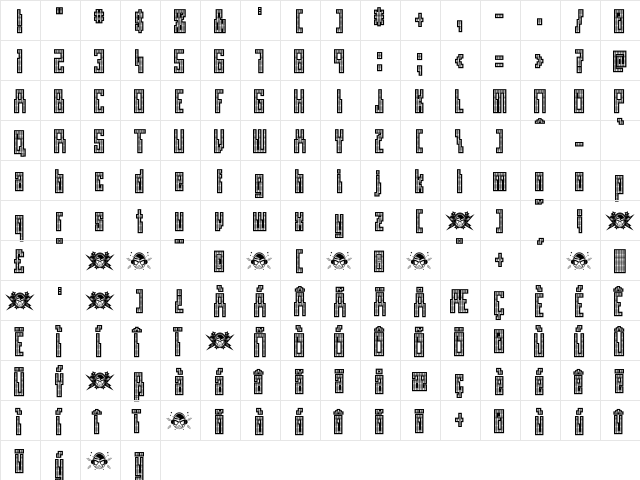 Omegamax Regular  glyph index
