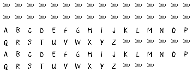 Play all day Regular  glyph index
