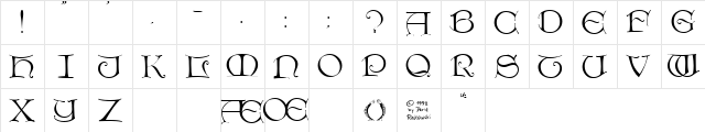 DieterCaps Normal  glyph index