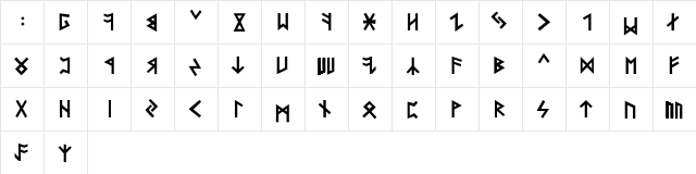 ksa:g Regular  glyph index