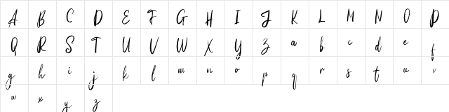 Kodute FREE Regular  glyph index