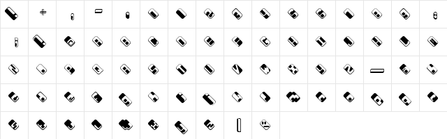 Wdrop07 Regular  glyph index