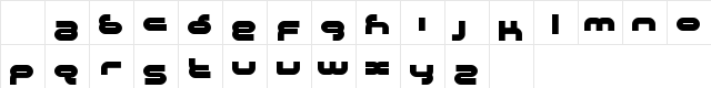 Crystalline Regular  glyph index