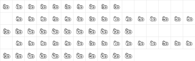 pf_pumpkin1 Regular  glyph index