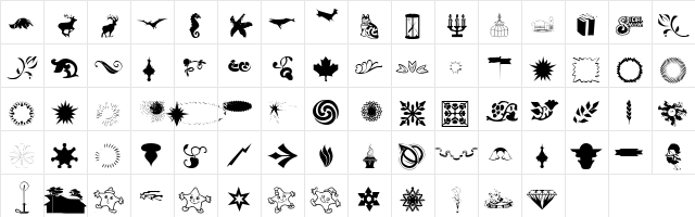 FreeMix Freeware  glyph index