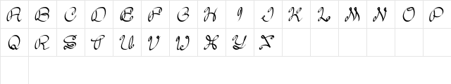 Daisy Regular  glyph index