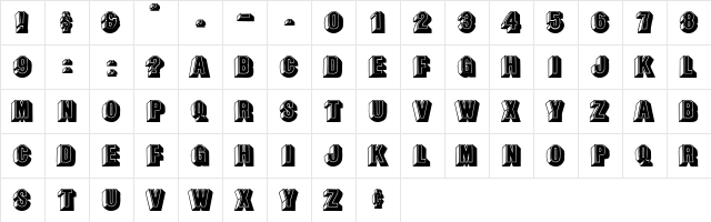 LeesCaps Regular  glyph index