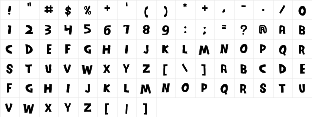 SeriesOrbit Regular  glyph index