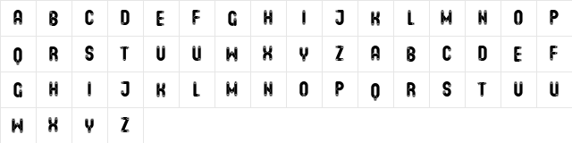 Dowry Regular  glyph index