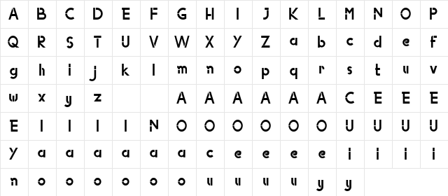 Ghostlike Demo Regular  glyph index