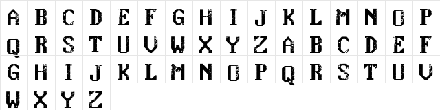 konquer Regular  glyph index