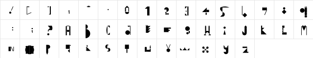 DIY Foundations  glyph index