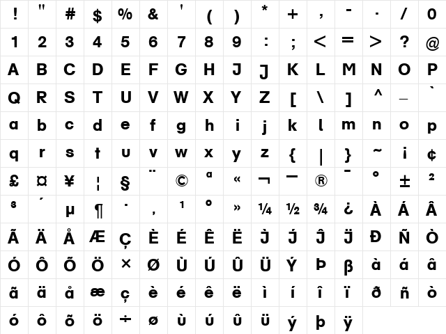 AGSchoolbookMedium-Book Book  glyph index