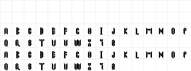 Tips Sandra Regular  glyph index