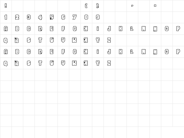 Even Badder Mofo Regular  glyph index