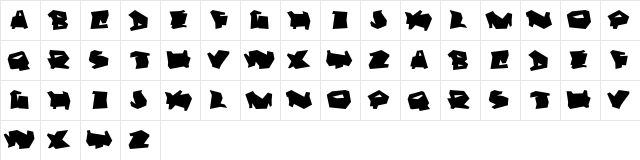 Dortmund Regular  glyph index