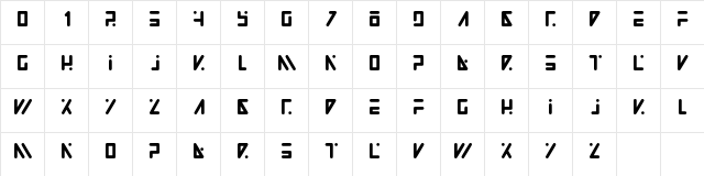 AK1 Medium  glyph index