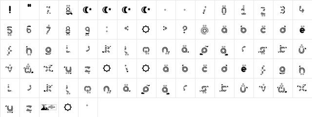 FTF Ahlan Ve AbraRetro vl.1 Regular  glyph index