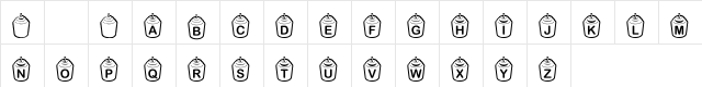 KR Votive Regular  glyph index