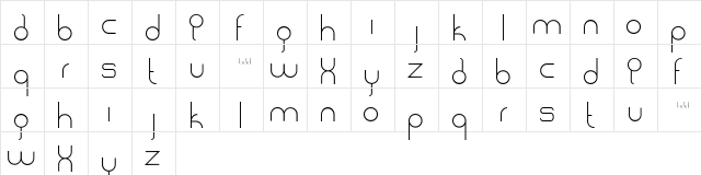 badlobster Normal  glyph index