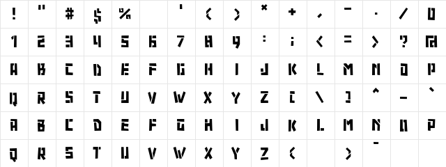 carrot Regular  glyph index