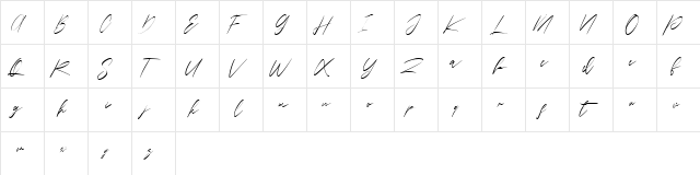 Eastpoint Free Regular  glyph index